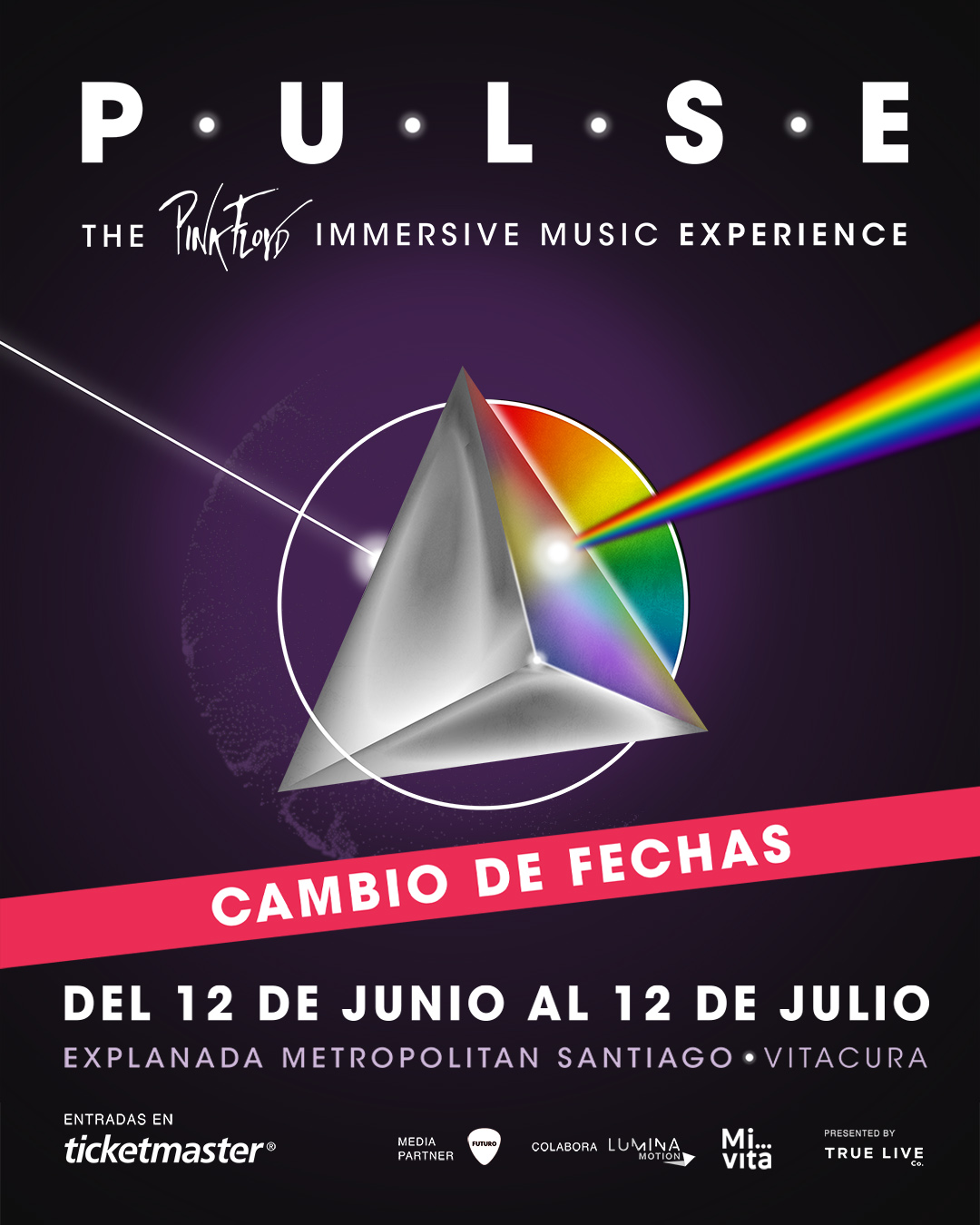 Llega a Chile experiencia inmersiva dedicada a Pink Floyd: Cambio de fechas